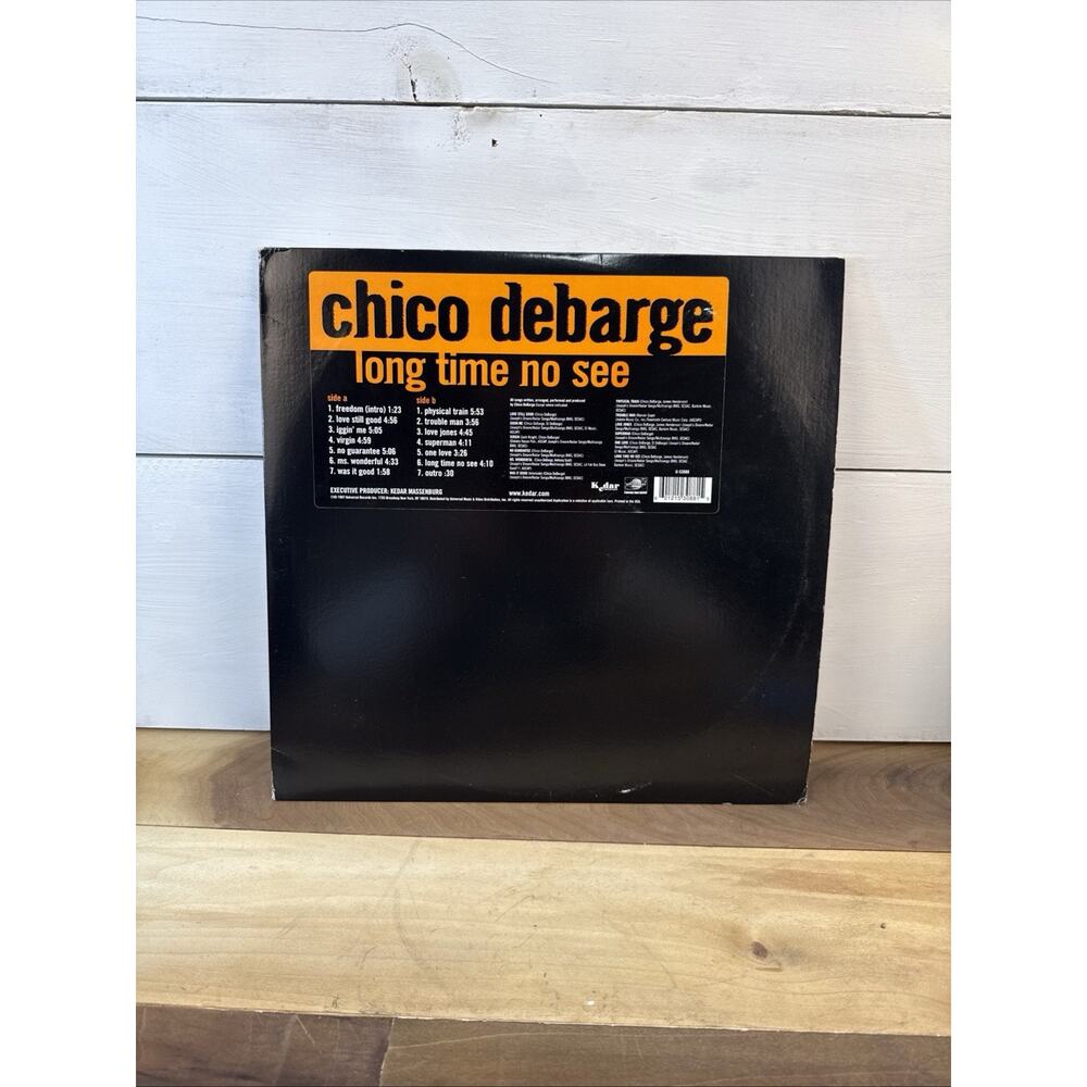 Chico Debarge "Long Time No See" LP Kedar/Universal Has Scratches See Pics